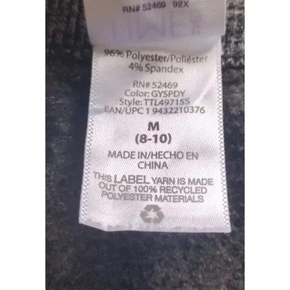 Time And Tru Leggings Womens Medium Heavyweight Knit Athletic Yoga Running - Picture 4 of 10